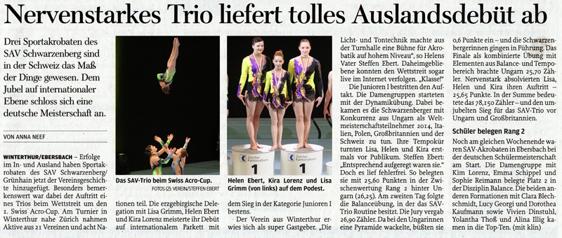 Freie Presse vom 7. 05. 2014 Freie Presse vom 7. 05. 2014