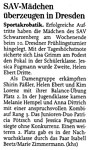 Freie Presse vom 21.April 2009
